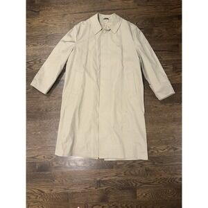 Silver Cloud Mens Tailored Trench Coat Over Coat With Thermolite Liner Size 44R